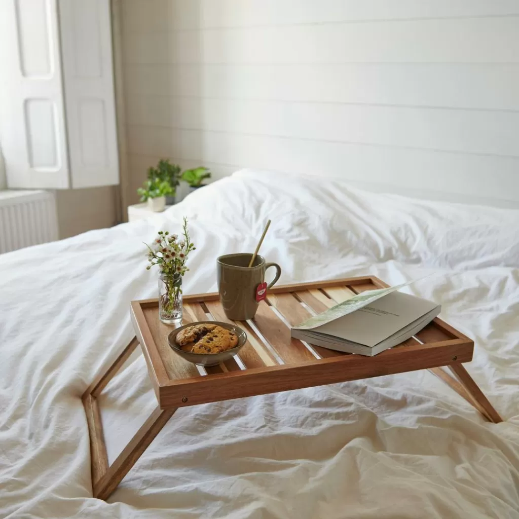 Best Sale ACACIA Bandeja De Cama Natural Bandejas