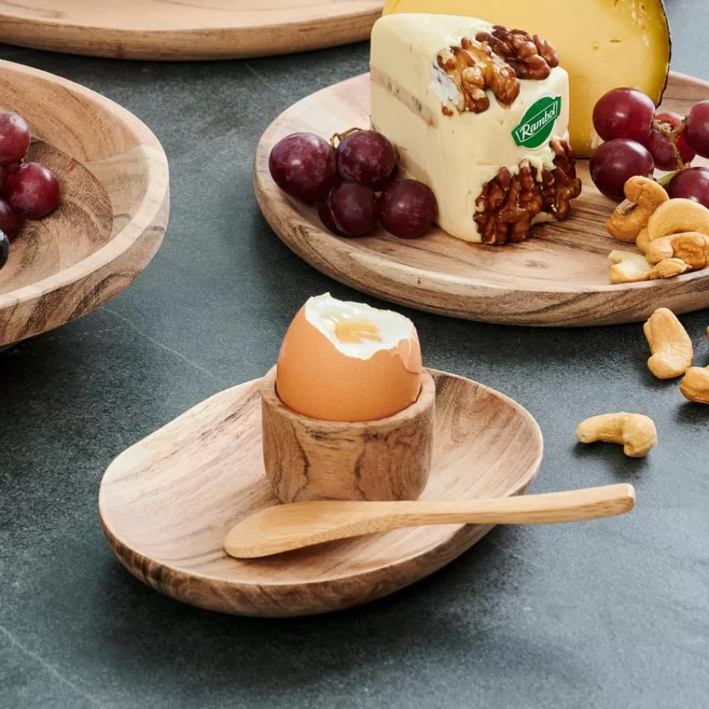 New ACACIA CHIC Plato Pata Tapas Natural Aperitivo Y Tapas | Platos