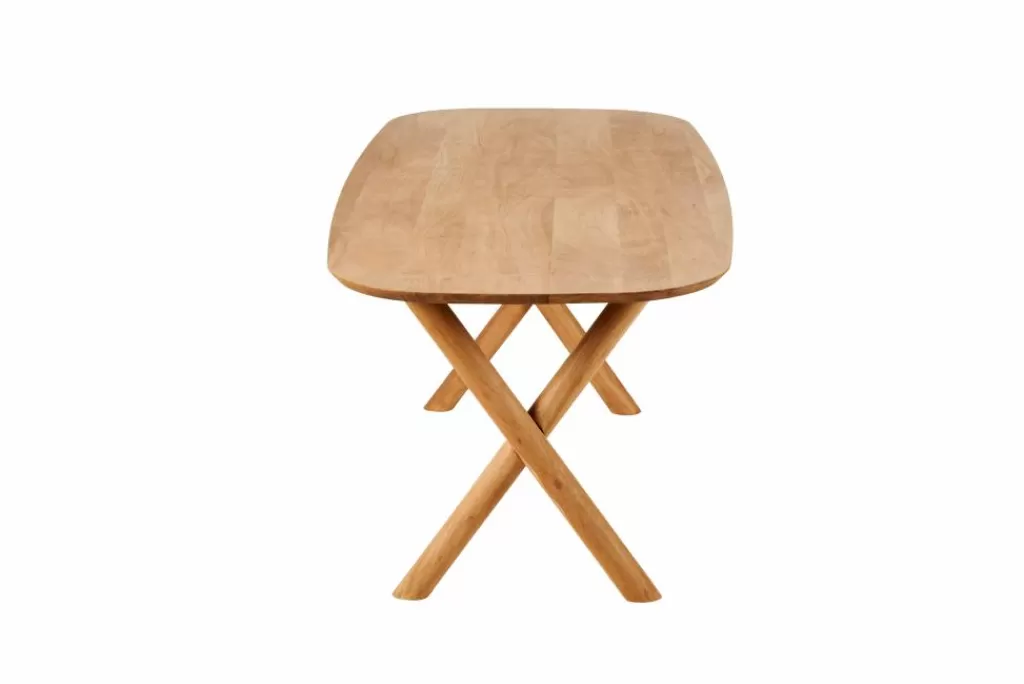 Fashion ACACIA Mesa De Comedor Con Patas En X Mesa De Comedor