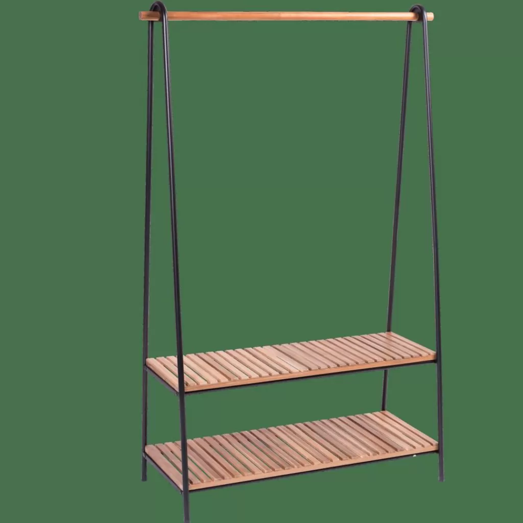 Discount ACACIA Ropero Negro Estantes