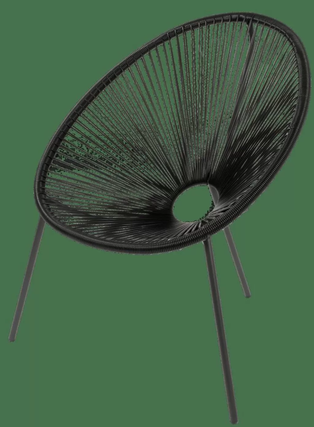 Cheap ACAPULCO Silla Lounge Negro Sillas Lounge