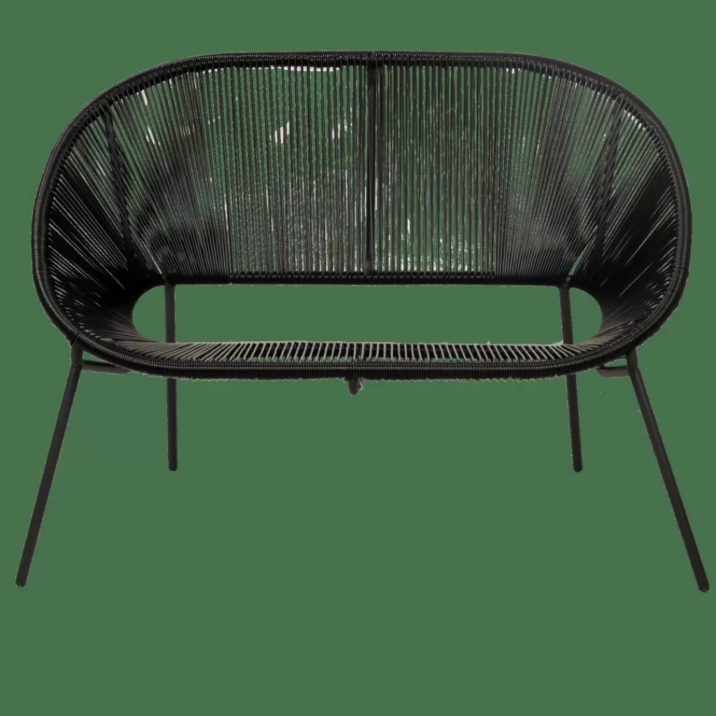 Flash Sale ACAPULCO Banco Lounge Negro Bancos De Jardín