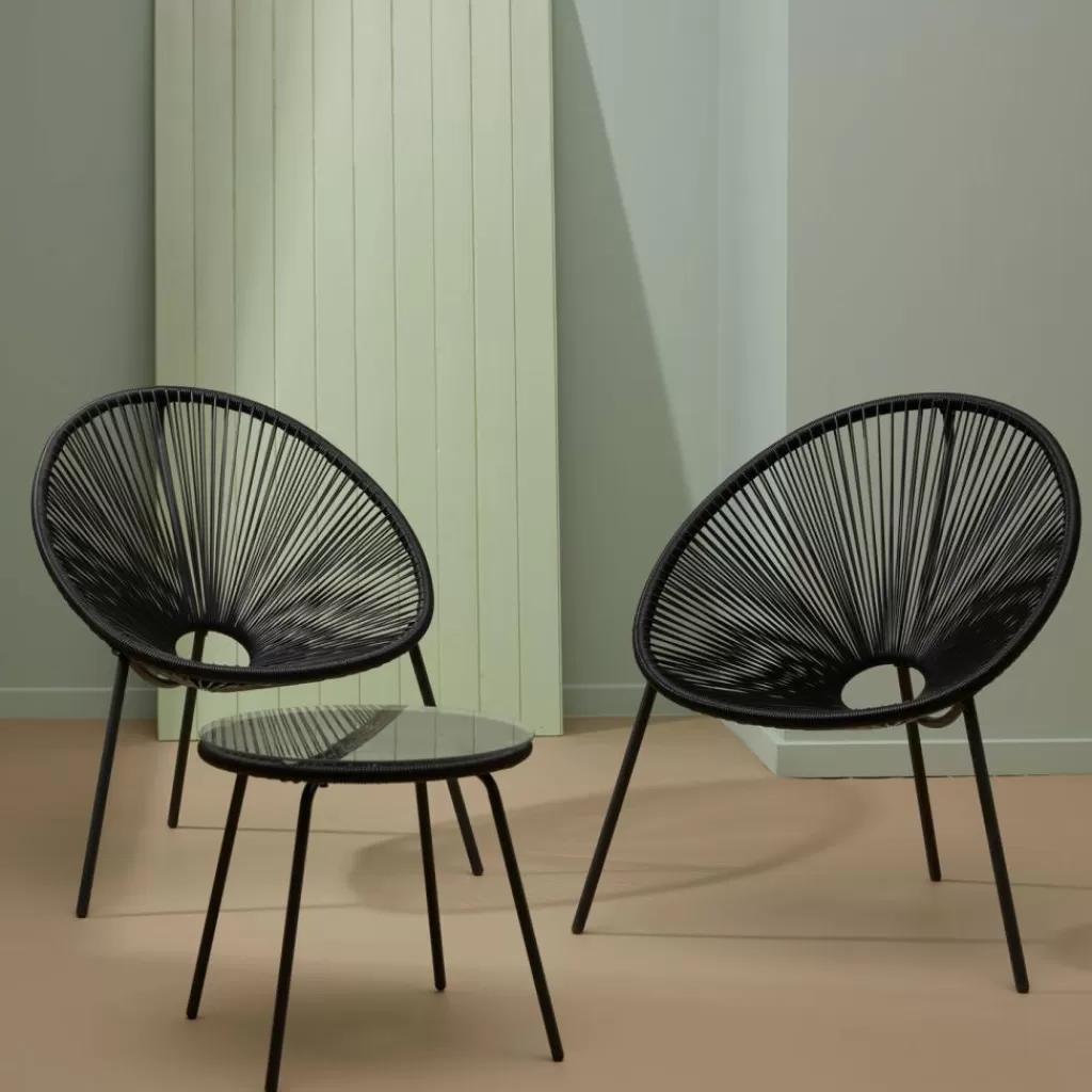 Cheap ACAPULCO Conjunto Lounge Negro Conjuntos Lounge