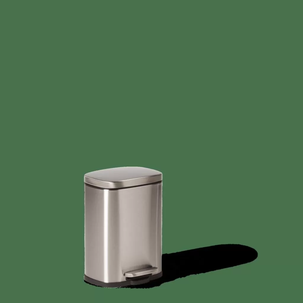Clearance ADELE Cubo Con Pedal 5L Plateado Cubos De Basura | Papeleras