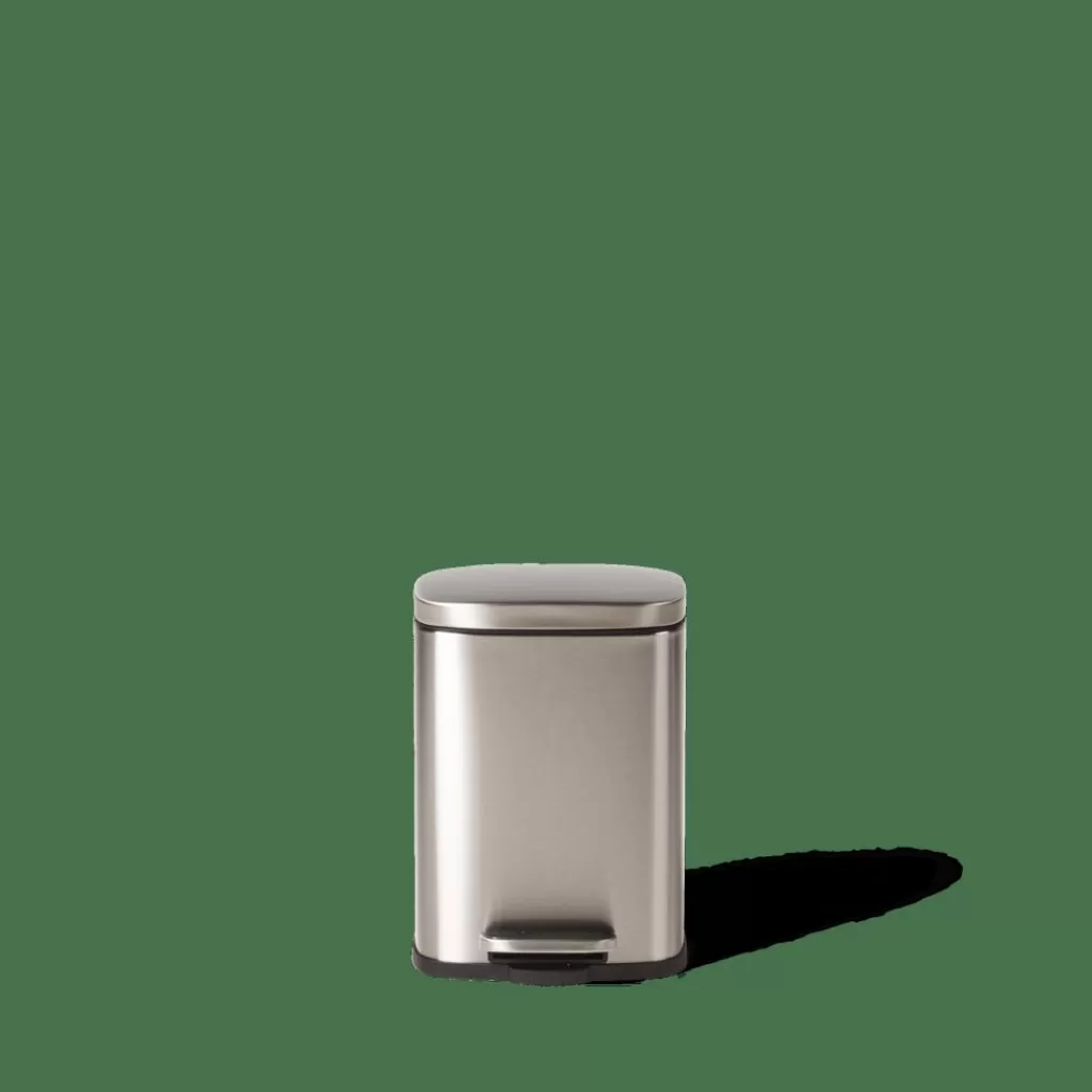 Clearance ADELE Cubo Con Pedal 5L Plateado Cubos De Basura | Papeleras