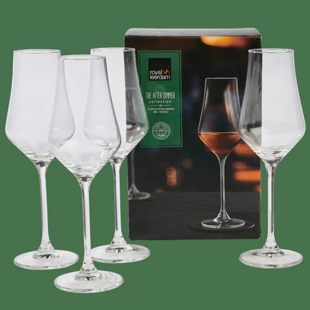 Cheap AFTER DINNER Vasos De Whisky Juego De 4 Transparente Copas De Cóctel