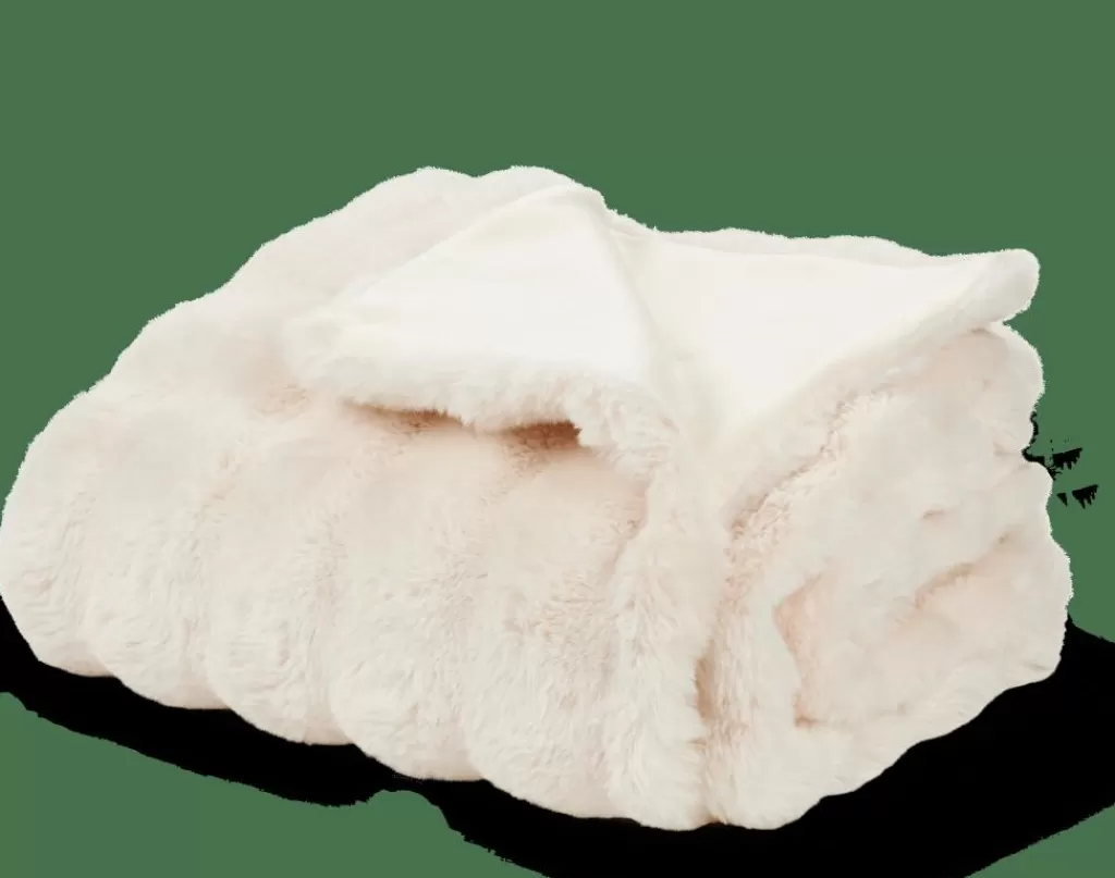 Outlet ALVA Manta Blanco Apagado Mantas