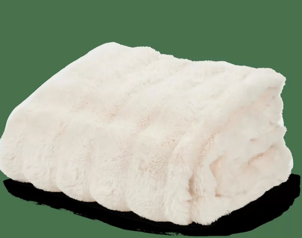 Outlet ALVA Manta Blanco Apagado Mantas