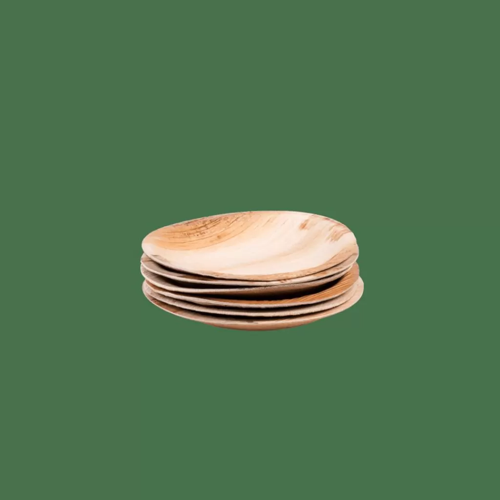 Hot ARECA LEAF Cuencos Juego De 6 Natural Platos