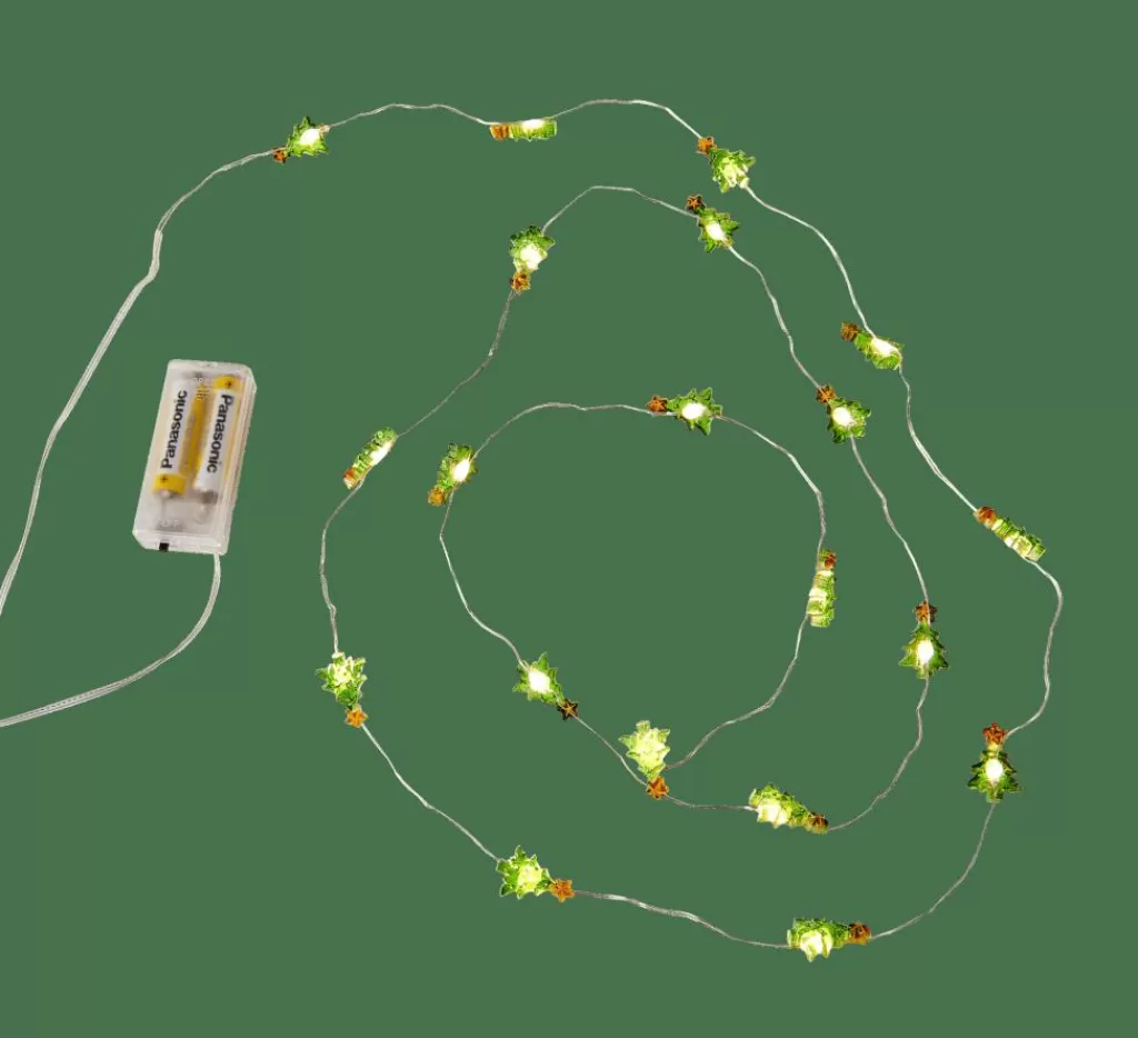 Outlet ARO Guirnalda Con 20 Leds 2 Diseños Rojo, Verde Guirnaldas De Luz