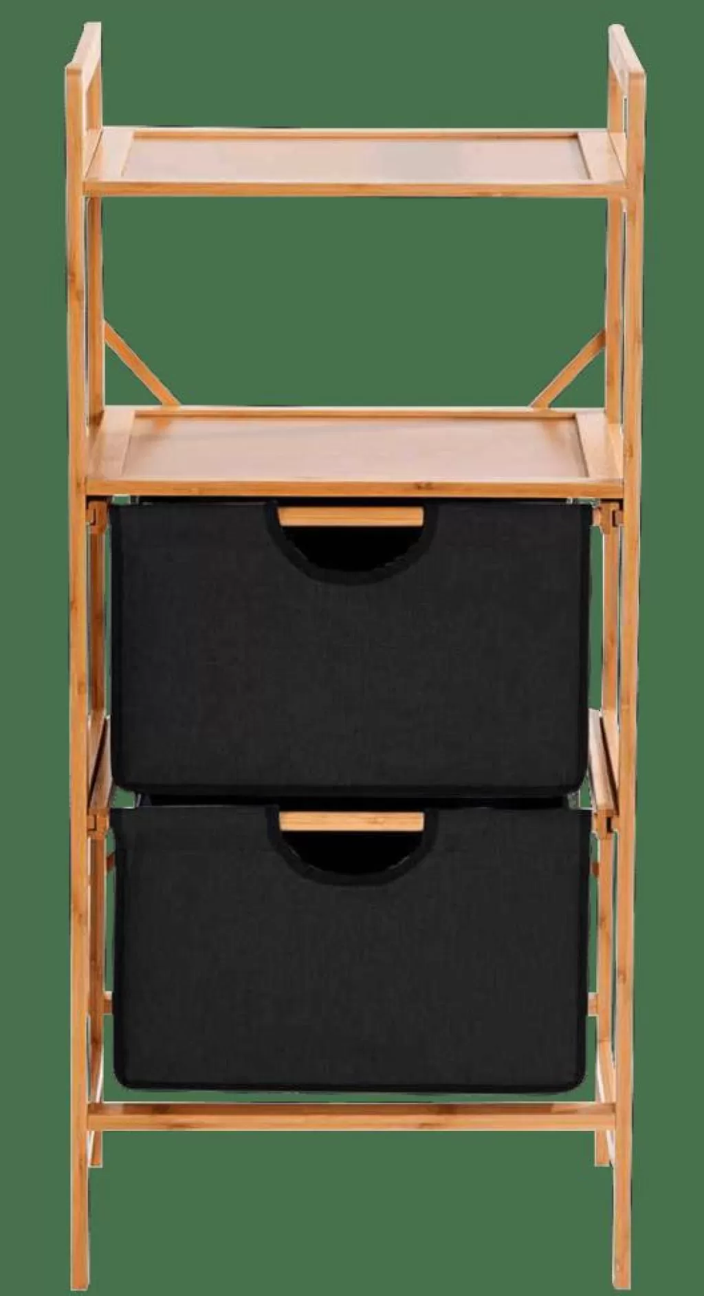 Best Sale BAMBOO Cajonera 2 Cajones Negro, Natural Cajoneras