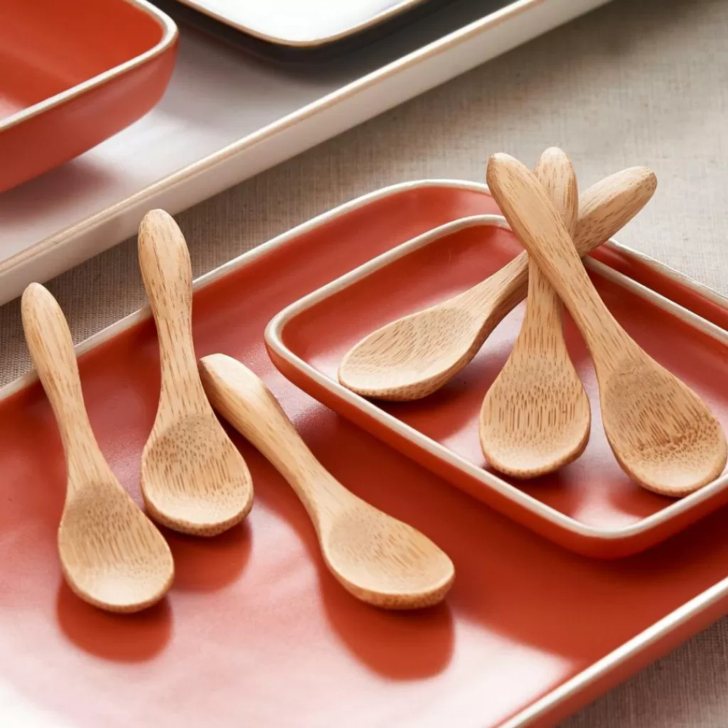 Sale BAMBOO Cucharillas Juego De 6 Natural Juegos