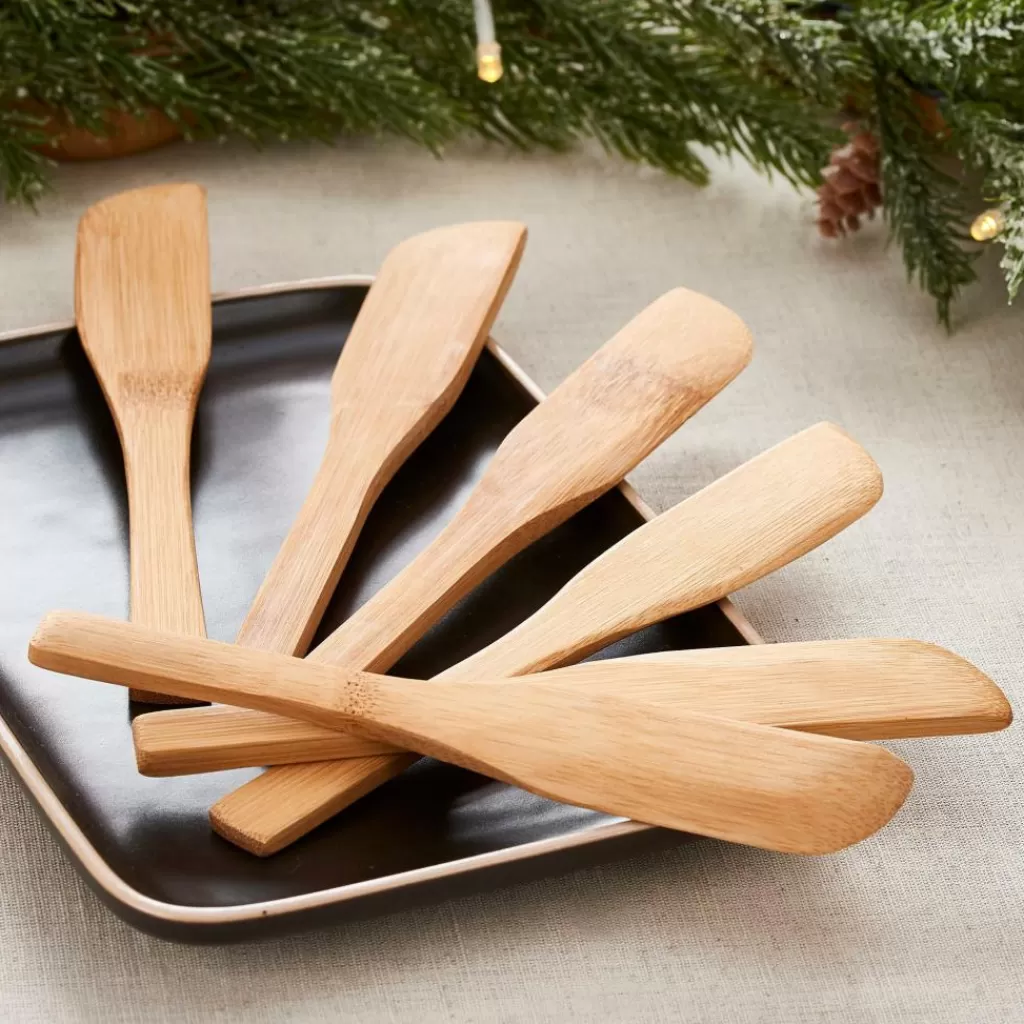 Cheap BAMBOO Cuchillos De Tapas Juego De 6 Natural Cuchillos De Carne