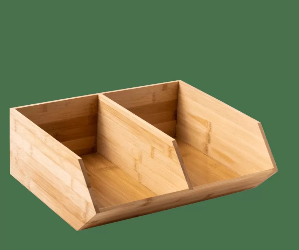 Cheap BAMBOO Organizador Apilable Natural Taperes | Latas