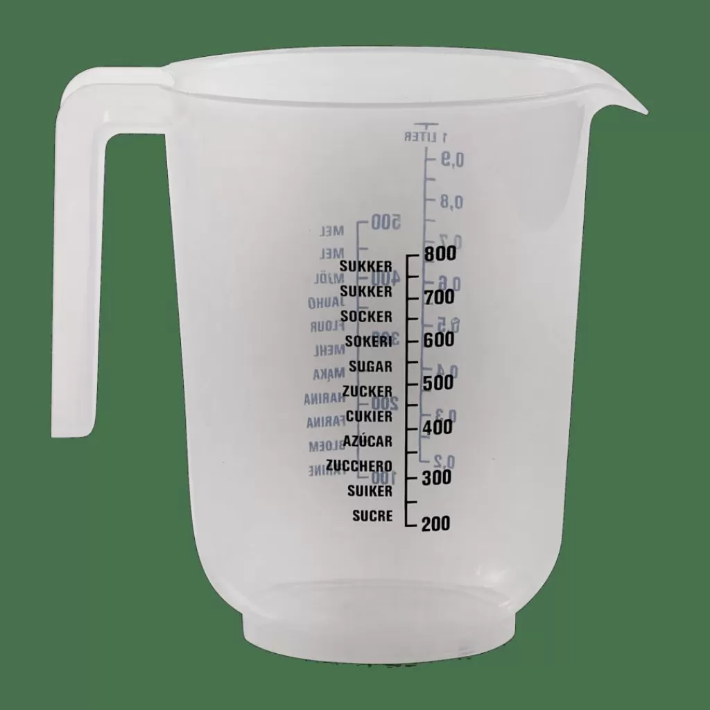 Outlet BASIC Vaso Graduado 1L Transparente Instrumentos De Cocina