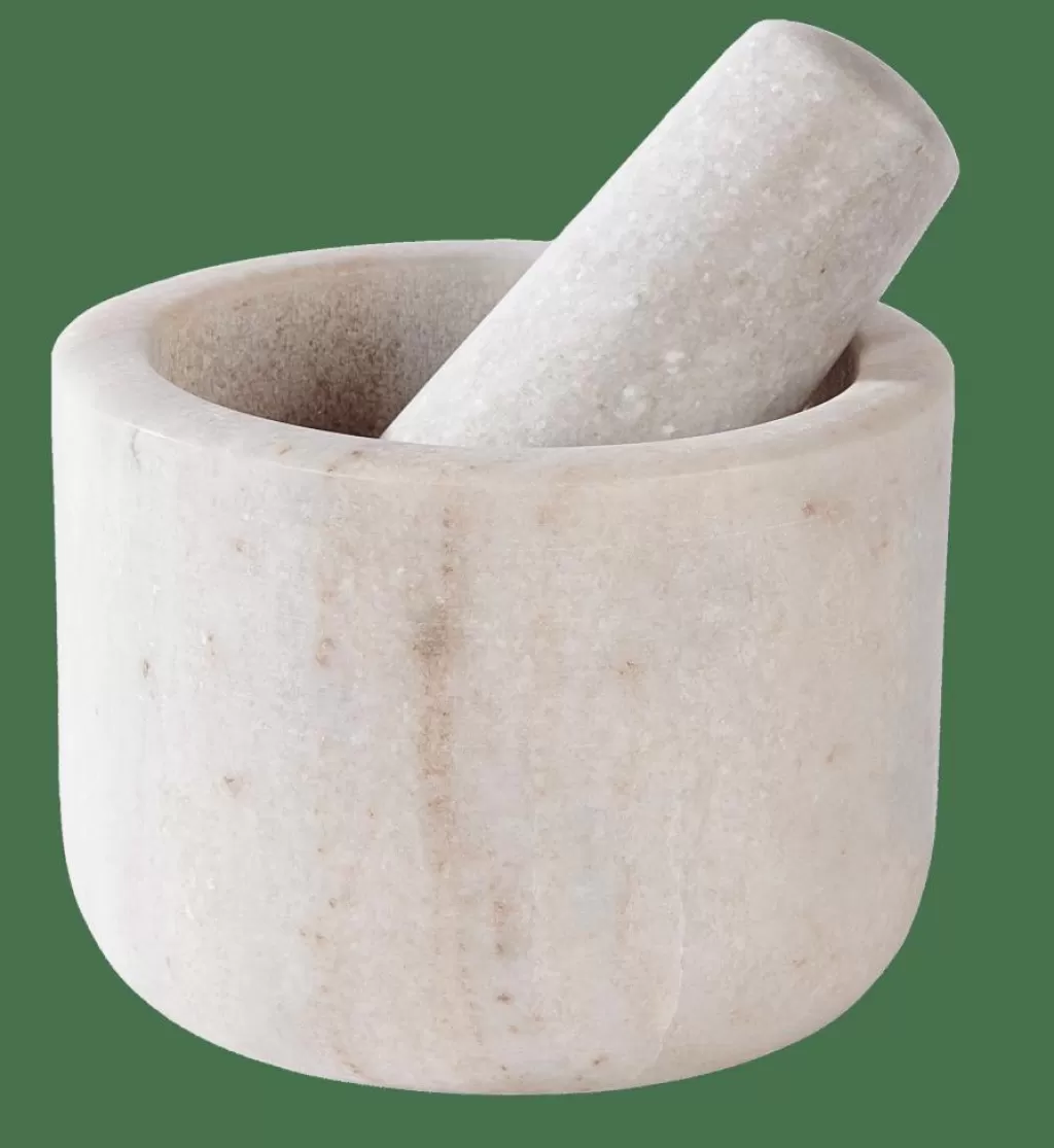 Fashion BEIGE GRANITE Mortero Con Maja Beis Instrumentos De Cocina