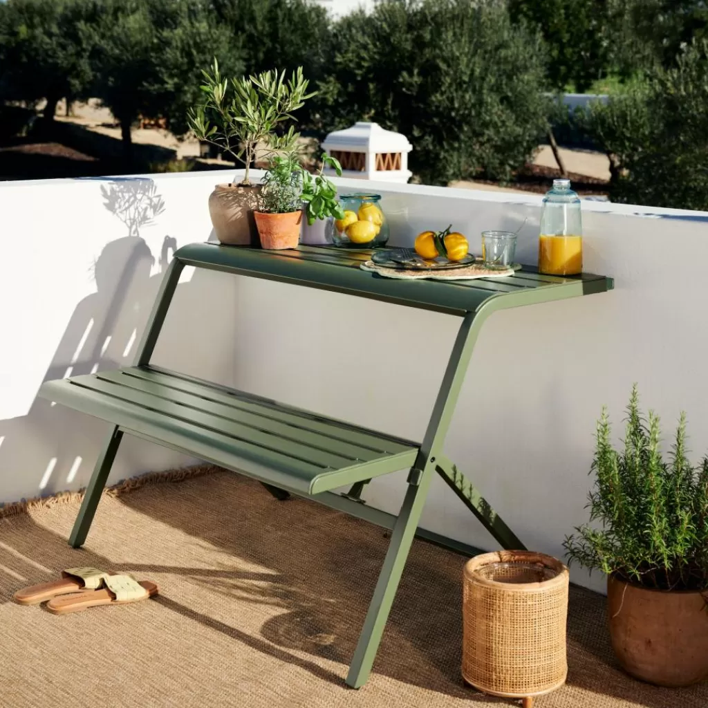 Cheap BERGEN Mesa Para Balcón También Mesa/plantas Conjuntos Para Balcon