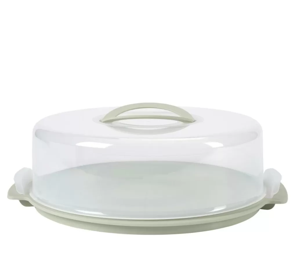 Fashion BIOLINE Bandeja Con Tapa Para Tartas Menta Taperes | Instrumentos De Cocina
