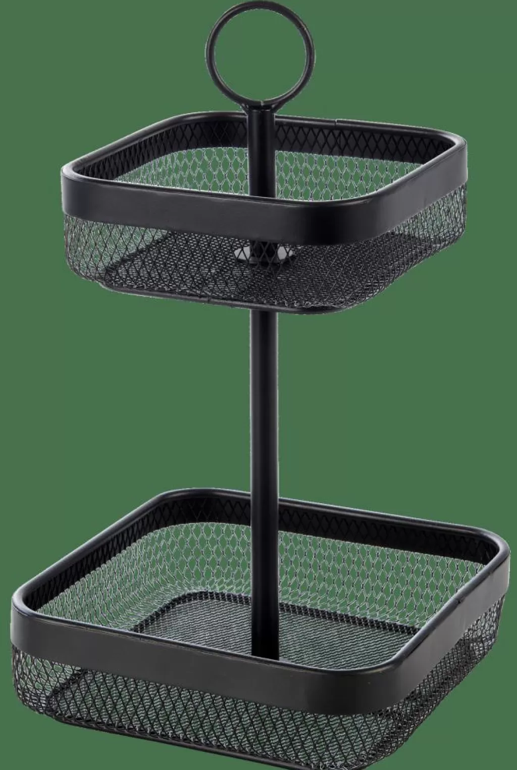 Cheap BLACK LUNAR Cesta Cuadrada De 2 Piezas Negro Accesorios De Cocina