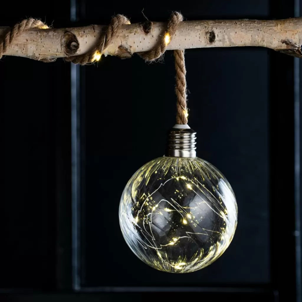 Fashion BLOXEM Bola Decorativa Con 20 Leds Transparente Lámparas Led