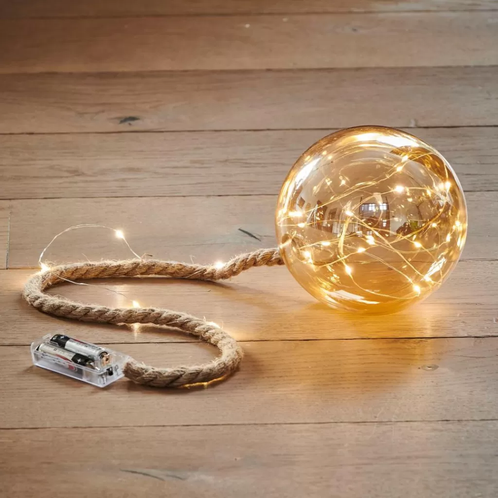 Fashion BLOXEM Bola Decorativa Con 21 Leds Dorado Lámparas Led