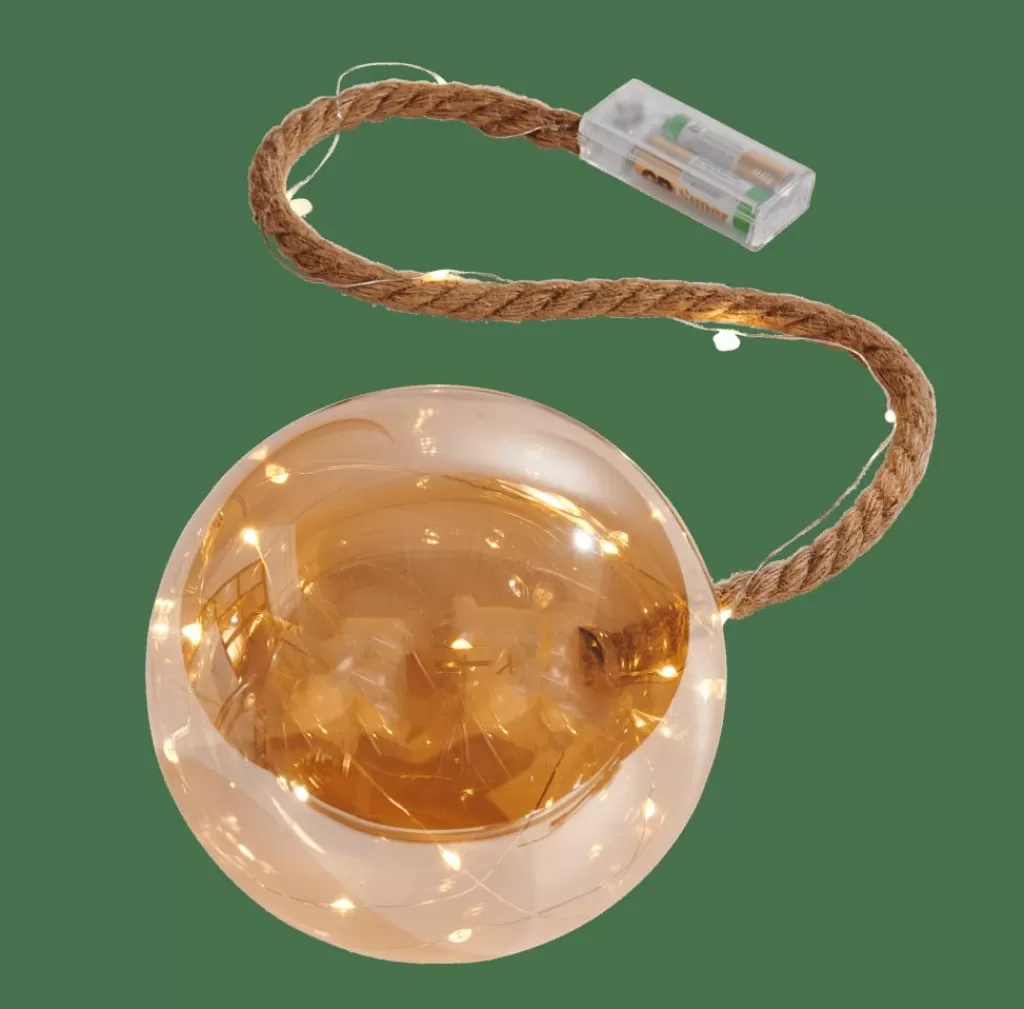 Fashion BLOXEM Bola Decorativa Con 21 Leds Dorado Lámparas Led