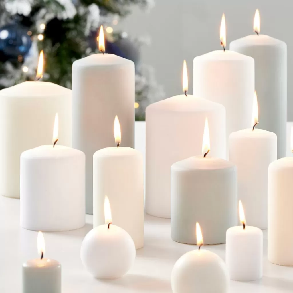 Discount BOLA Vela Esférica Blanco Velas