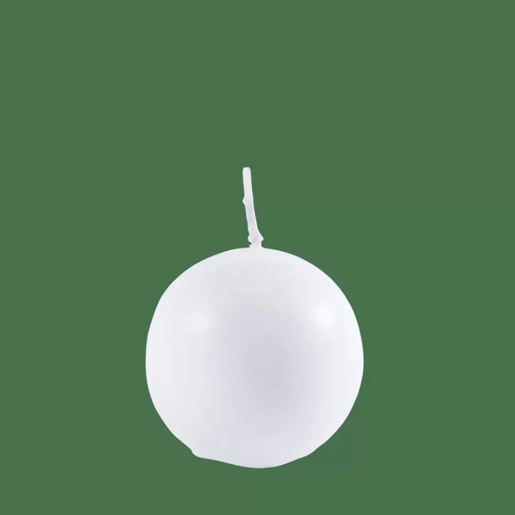 Discount BOLA Vela Esférica Blanco Velas
