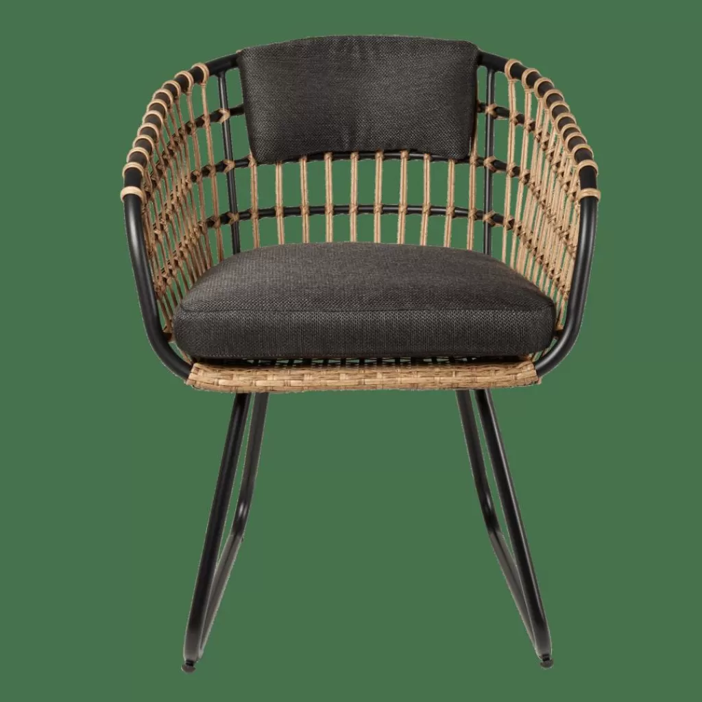 Fashion BONES Silla Negro Sillas De Jardín