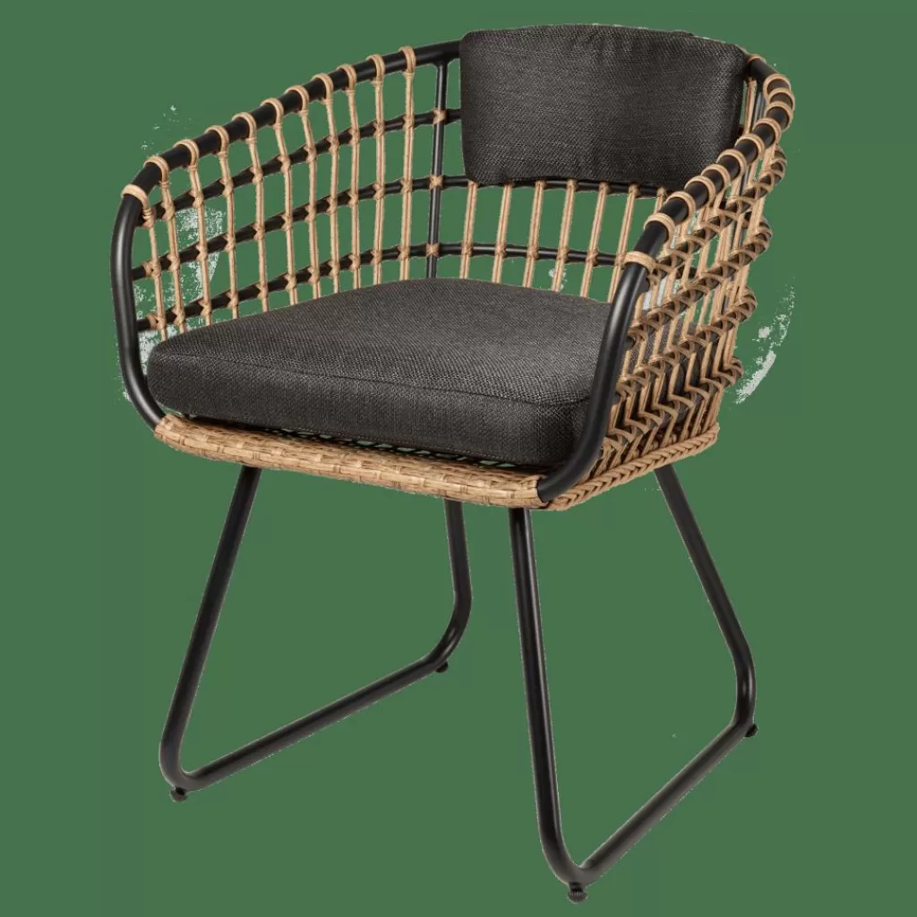Fashion BONES Silla Negro Sillas De Jardín