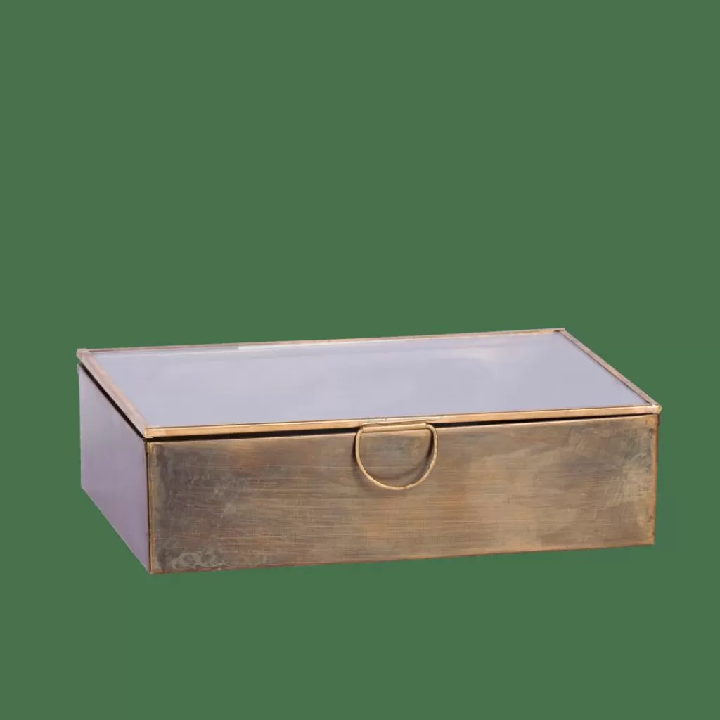 Hot BRUSH Caja De Almacenaje Dorado Cajas De Almacenamiento