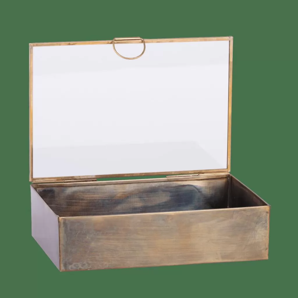 Hot BRUSH Caja De Almacenaje Dorado Cajas De Almacenamiento