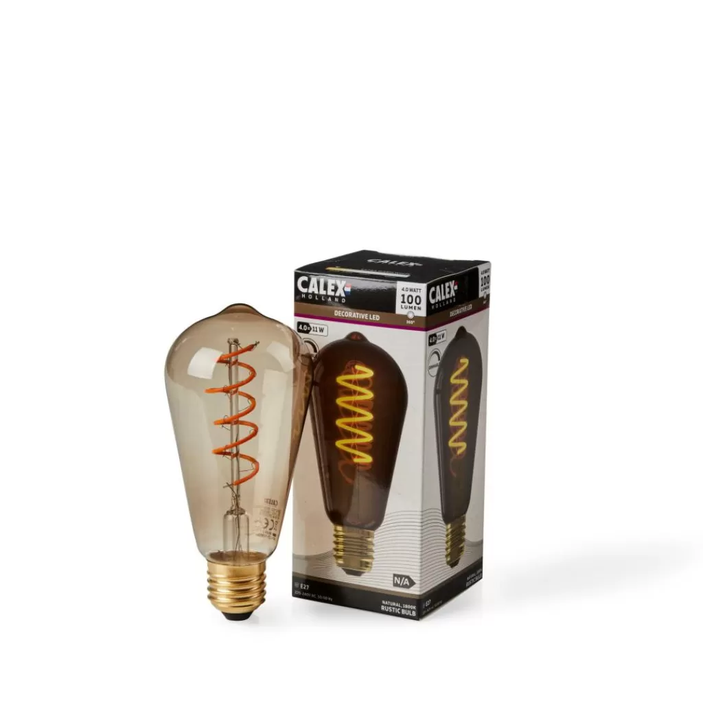 Flash Sale CALEX Bombilla De Filamento E27 Marrón Lámparas Led