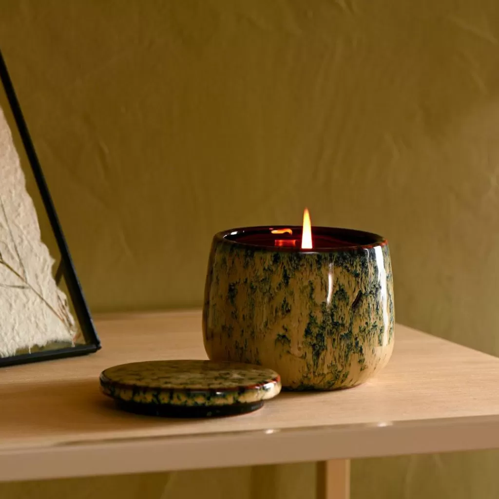 Discount CERAMIC Vela En Tarro Azul Velas