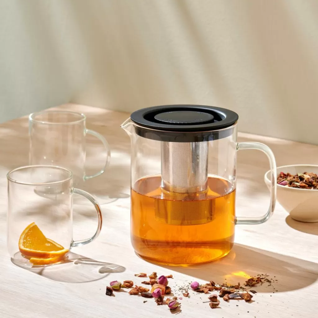 Discount CHAI Tetera 1,5 L Negro, Transparente Accesorios De Té