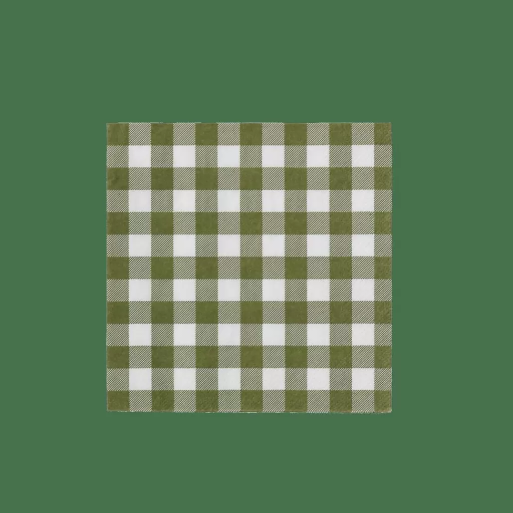 Outlet CHECK GREEN Paquete De 20 Servilletas Verde Servilletas