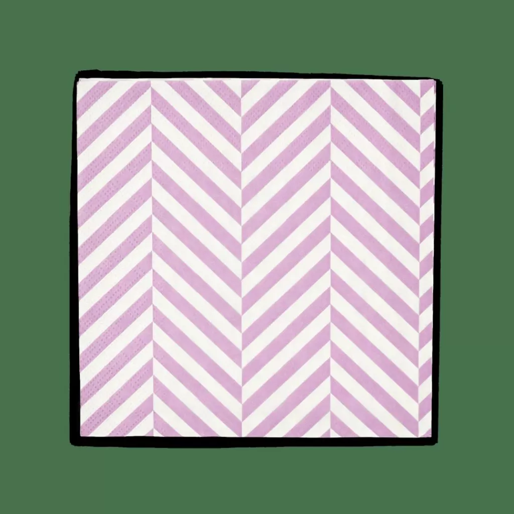 Sale CHEVRON 20 Servilletas Morado Servilletas