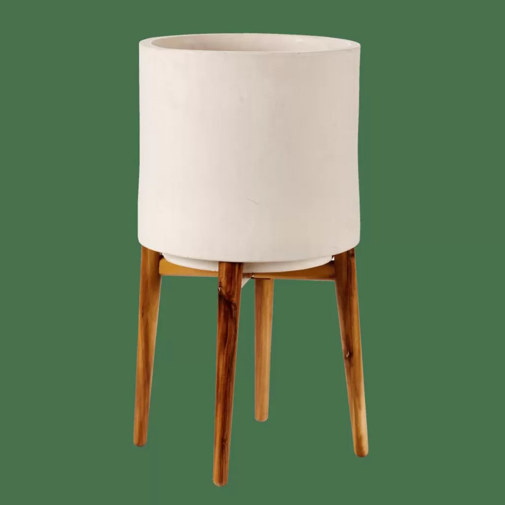 Fashion CHIARO Macetero Blanco Soportes Para Plantas