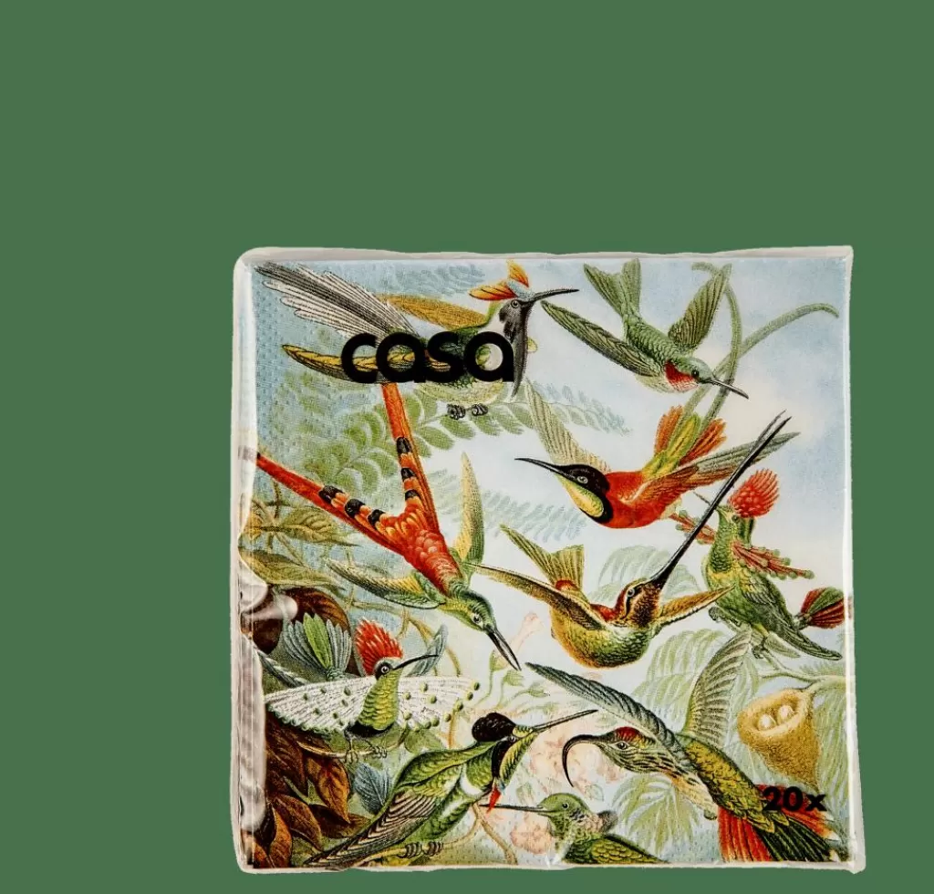 Best COLIBRI Paquete De 20 Servilletas Multicolor Servilletas