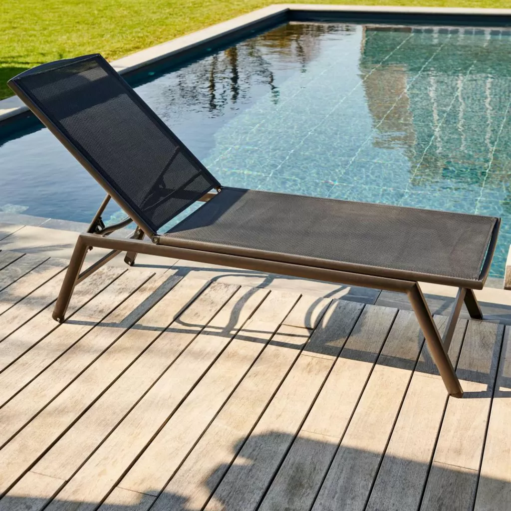 Best Sale COMFORT Tumbona Negro Hamacas De Exterior