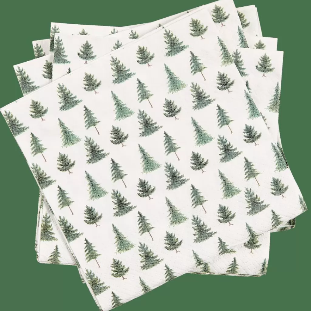 Hot CONIFER FOREST Paquete De 20 Servilletas Varios Colores Servilletas