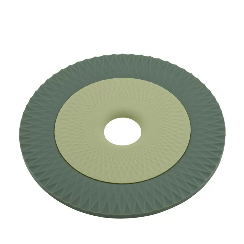 Clearance CUISINO Salvamanteles Juego De 2 2 Colores Menta, Verde Oscuro Salvamanteles
