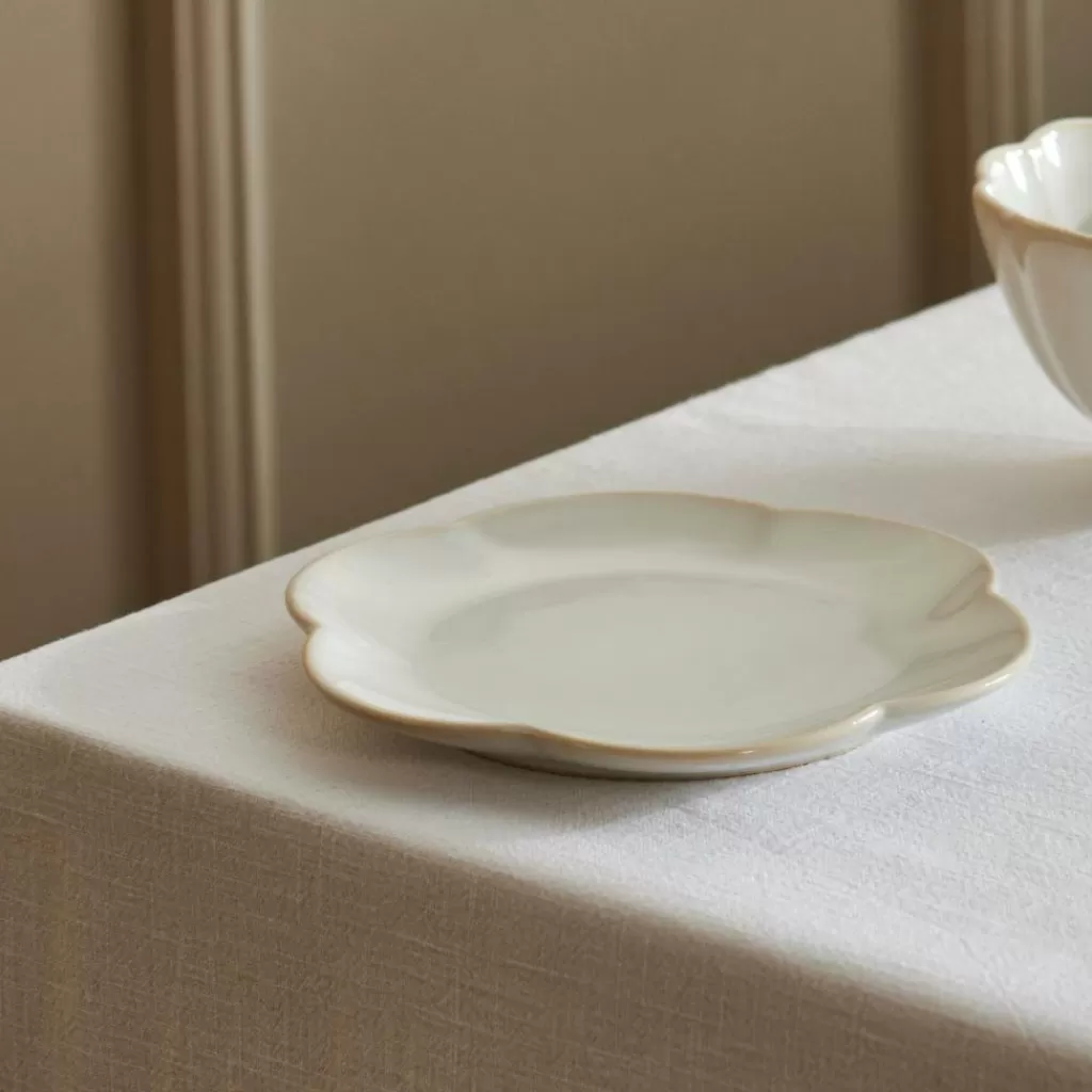 Store DAHLIA FLOWER Plato Blanco Platos