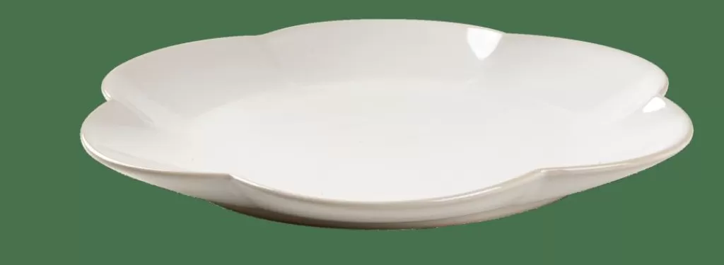 Cheap DAHLIA FLOWER Plato Blanco Platos