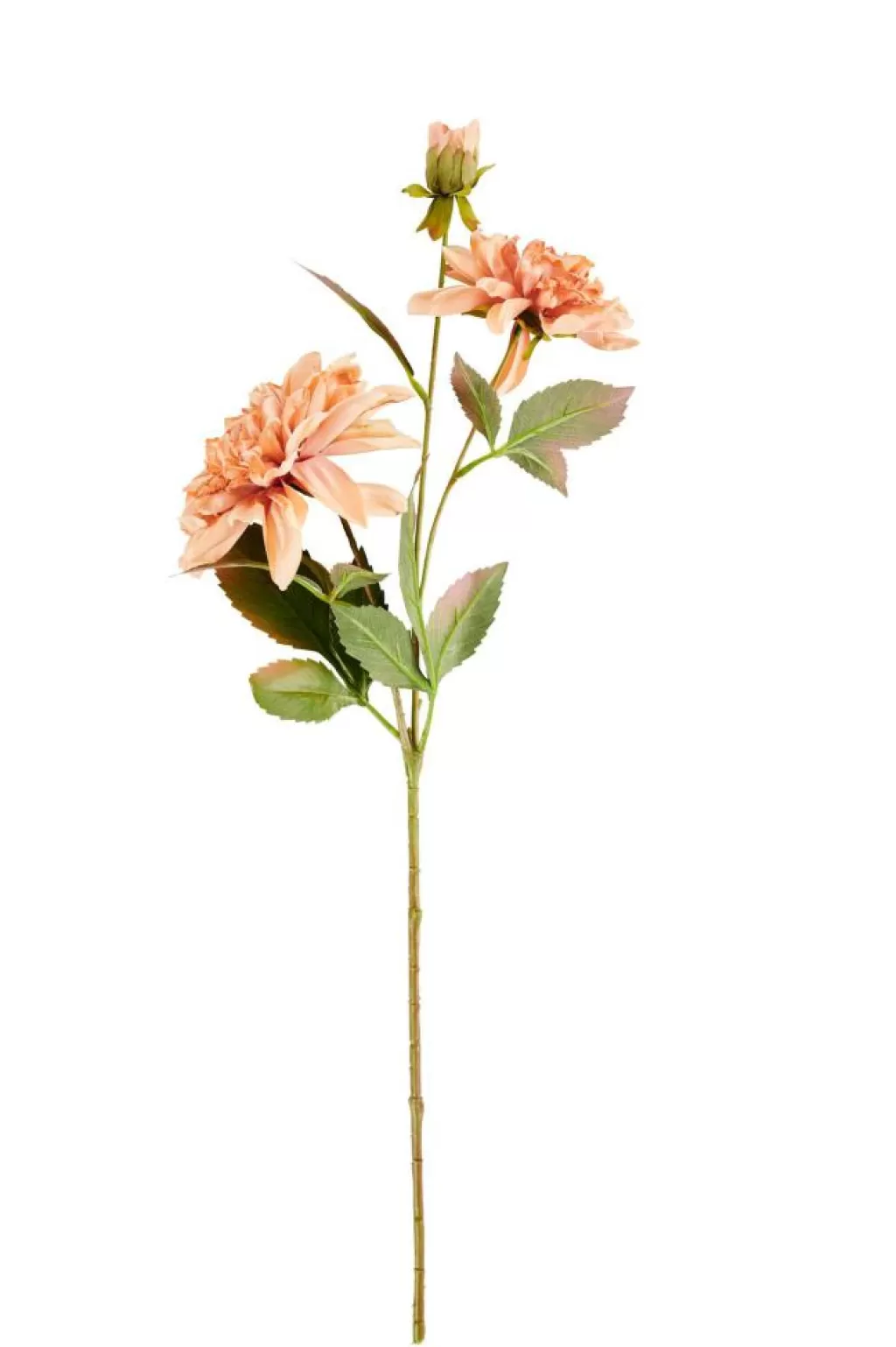 Fashion DAHLIA Rama De Flores Melocotón Flores Artificiales
