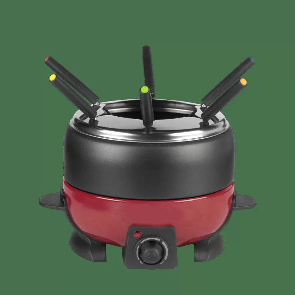 Flash Sale DINNER Juego De Fondue Con 6 Tenedores Negro, Rojo Equipamiento De Cocina