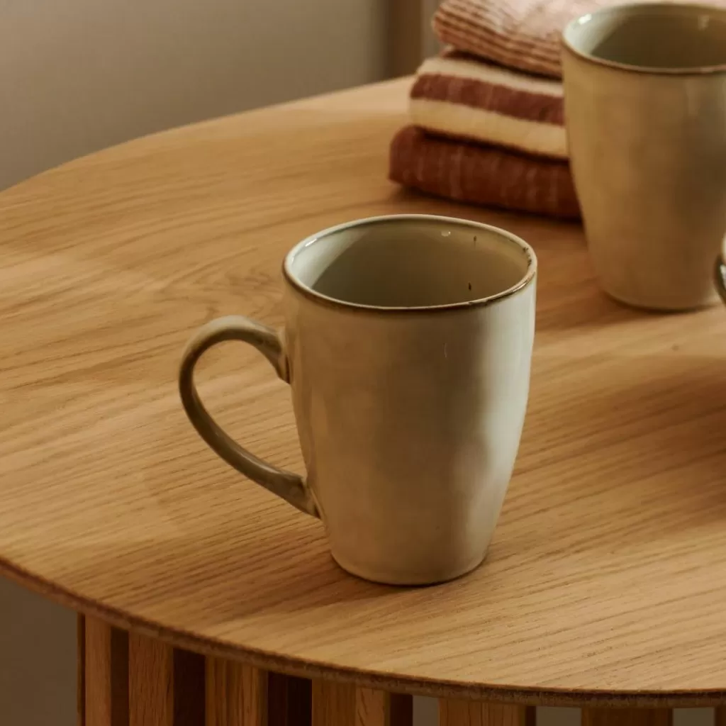New EARTH MARL Taza Con Asa 30 CL Crema Tacitas