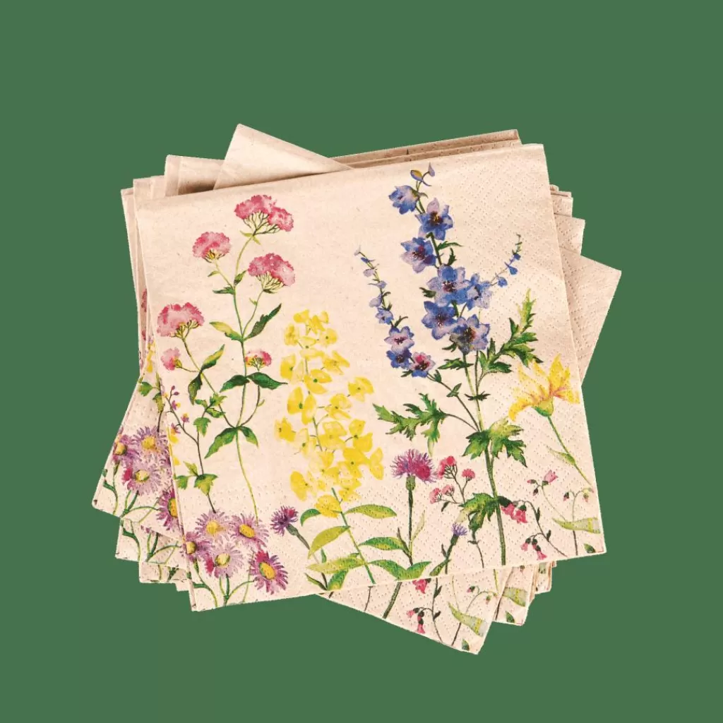 Sale ECO FLORAL Paquete De 20 Servilletas Varios Colores Servilletas