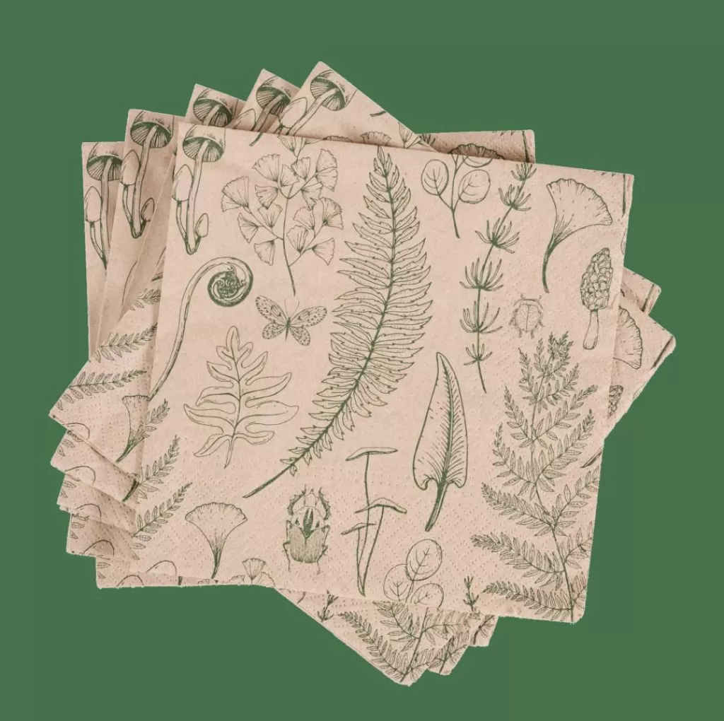 Best ECO NATURE Paquete De 20 Servilletas Multicolor Servilletas