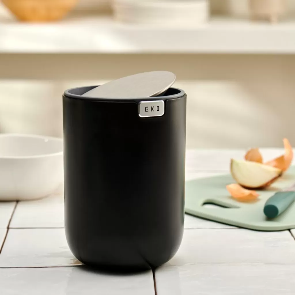 Shop EKO Mini Cubo De Basura 1,5L Negro Cubos De Basura